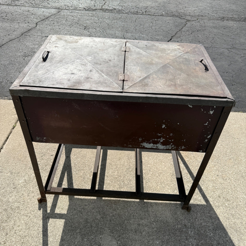 RARE Vintage 1920s Soda Pop Cooler Ice Box Wm Scheele & Sons Fort Wayne Indiana