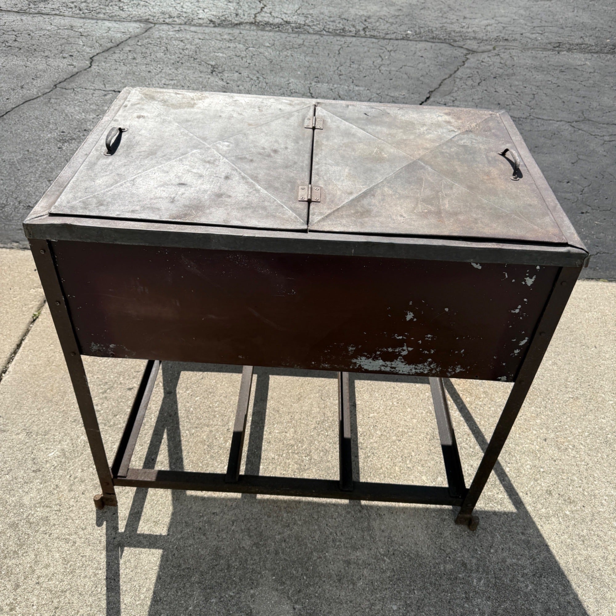 RARE Vintage 1920s Soda Pop Cooler Ice Box Wm Scheele & Sons Fort Wayne Indiana