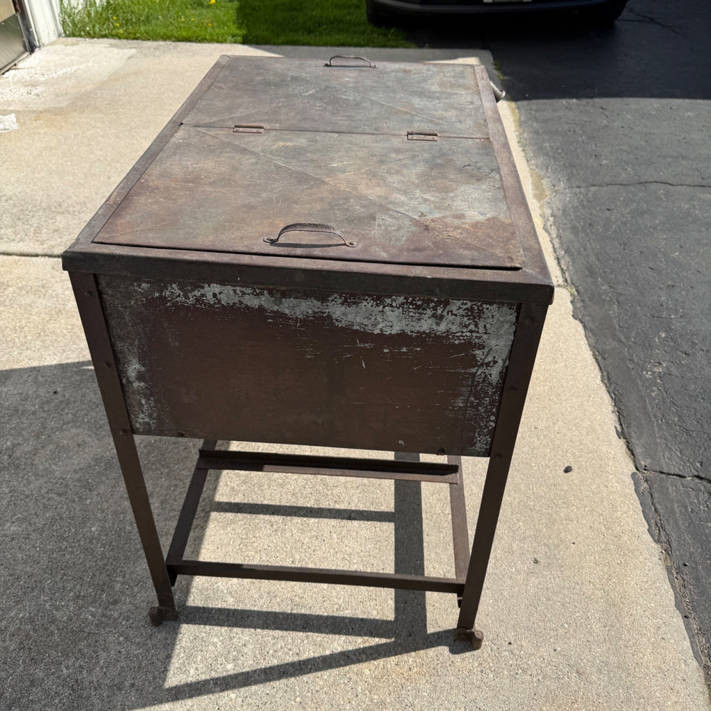 RARE Vintage 1920s Soda Pop Cooler Ice Box Wm Scheele & Sons Fort Wayne Indiana