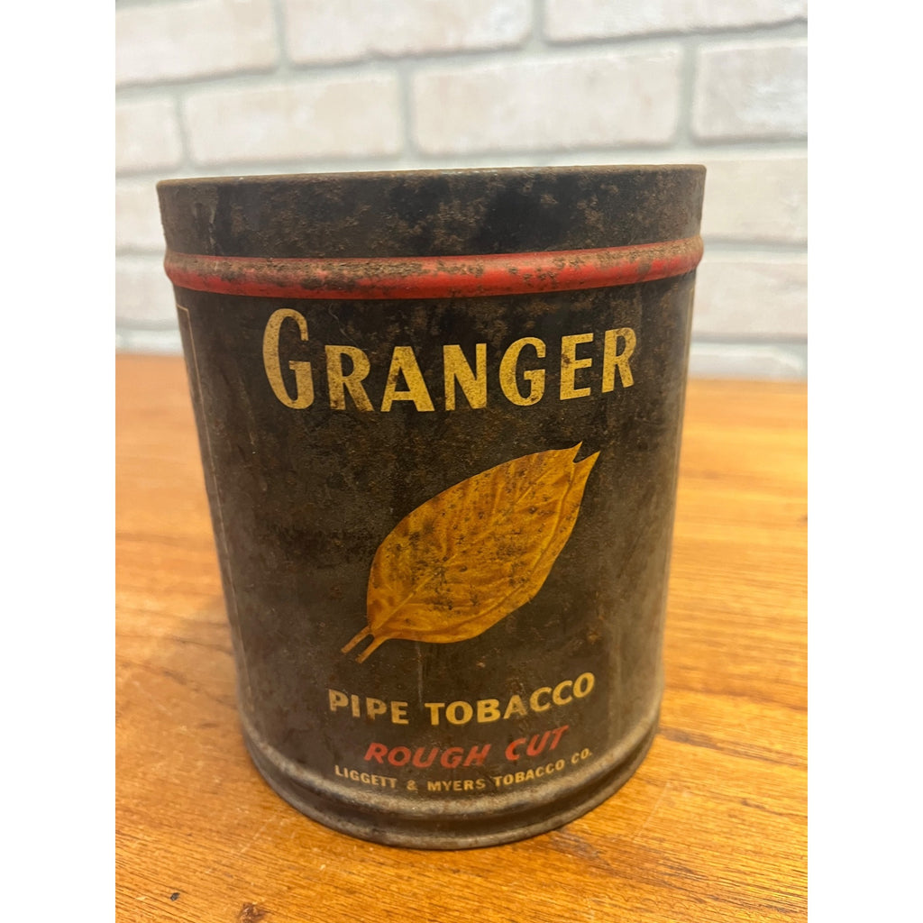 Vintage Granger Pipe Tobacco Tin Can Rough Cut Liggett & Myers Co. - No Lid