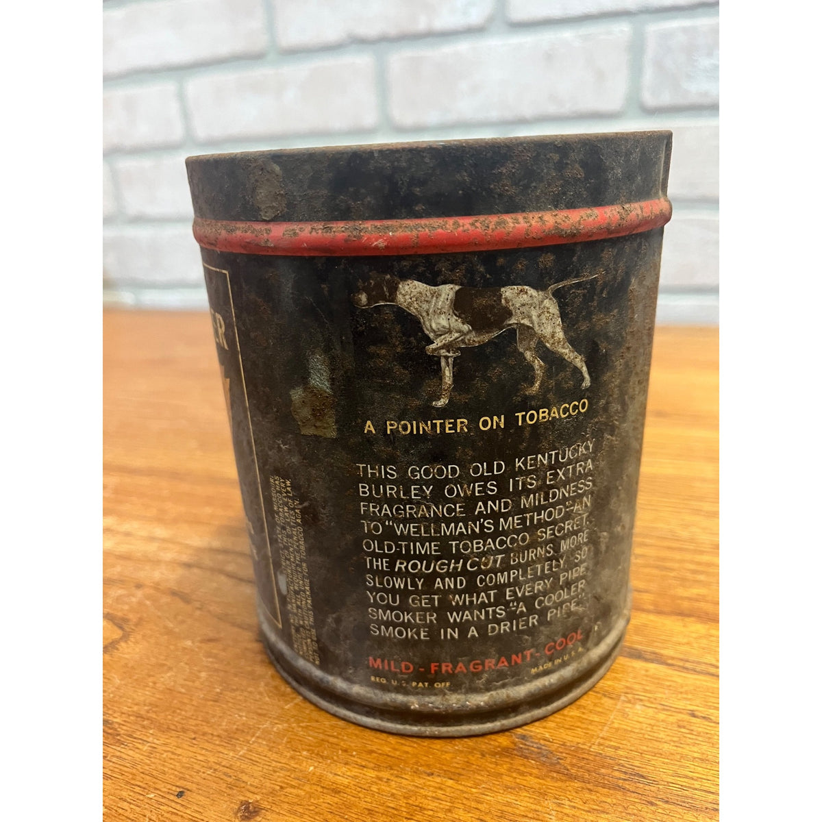 Vintage Granger Pipe Tobacco Tin Can Rough Cut Liggett & Myers Co. - No Lid