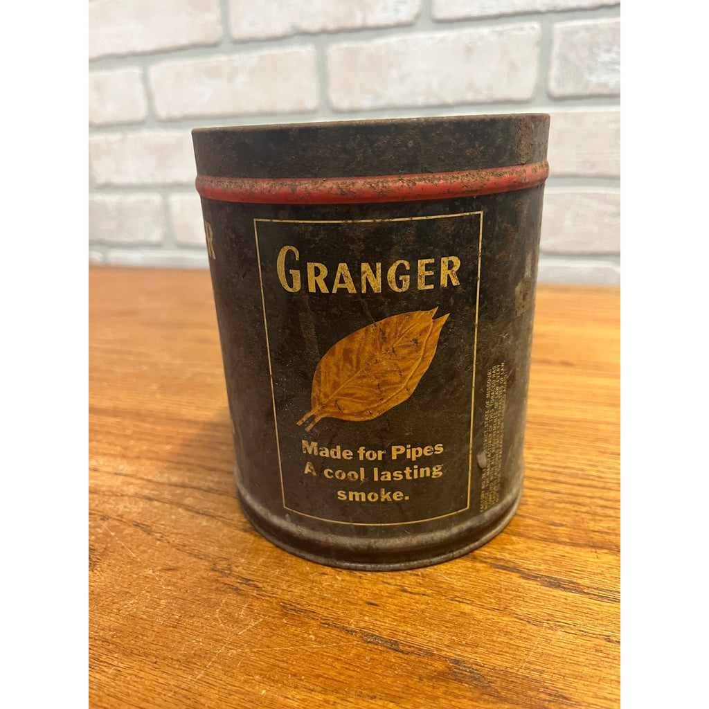 Vintage Granger Pipe Tobacco Tin Can Rough Cut Liggett & Myers Co. - No Lid