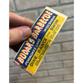 Vintage Budar's Barbeque Pewaukee Lake Wisconsin Restaurant Club FULL Matchbook