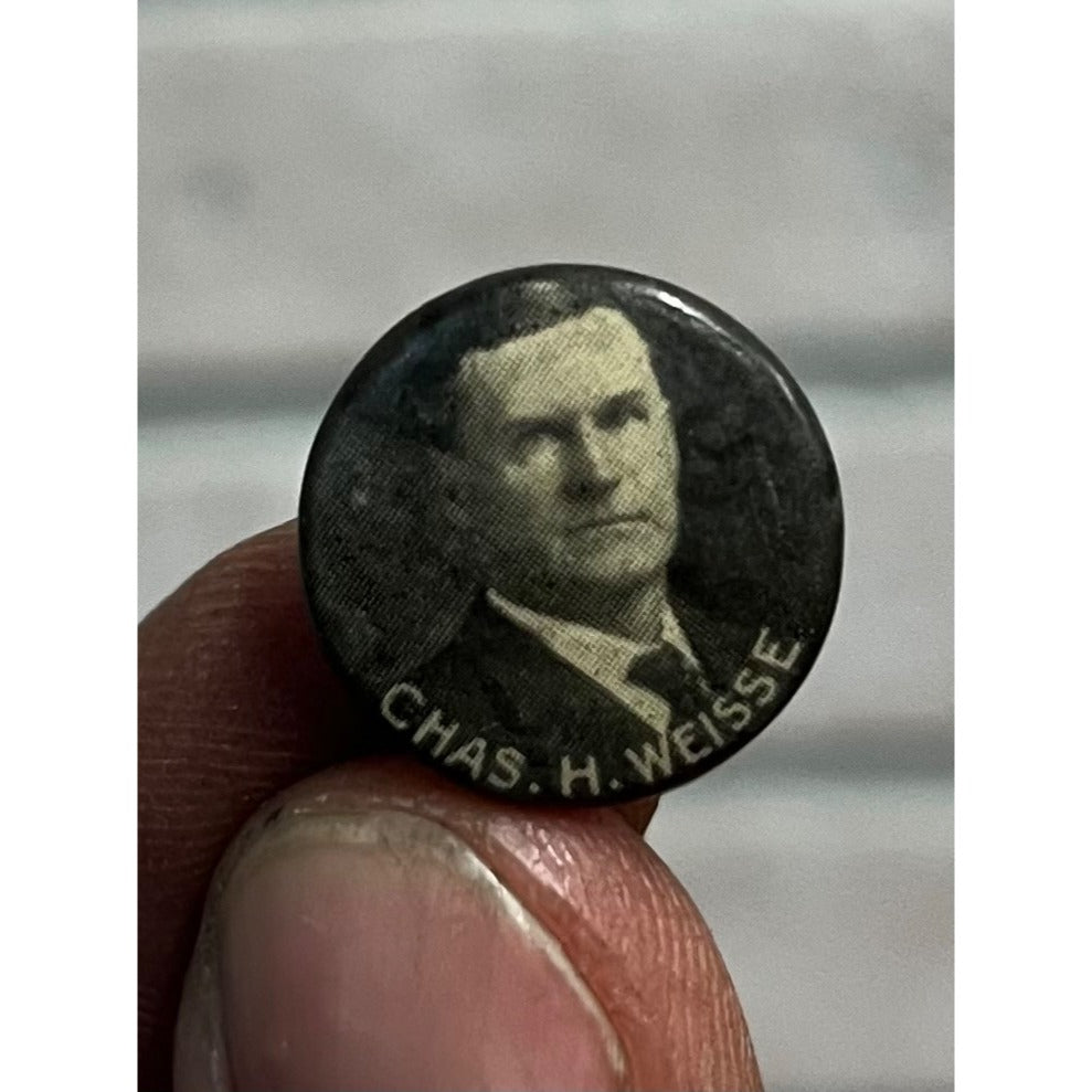 RARE Charles H. Weisse For Congress Wisconsin WI Photo Campaign Pin Pinback Button