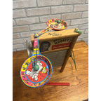 Vintage 1940s Mickey Rooney One Man Band Toy SIGNED Instrument