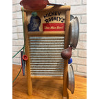 Vintage 1940s Mickey Rooney One Man Band Toy SIGNED Instrument