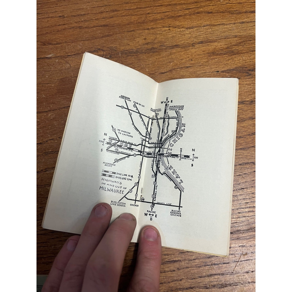 Vintage c1954 Milwaukee Directory Street Guide Booklet Travel Foster + Suburbs