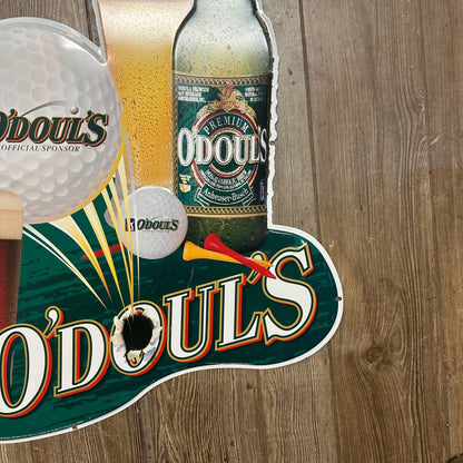 Vintage O'Douls Golf PGA Beer Metal Tin Sign Anheuser Busch Bar Tavern Pub Man Cave