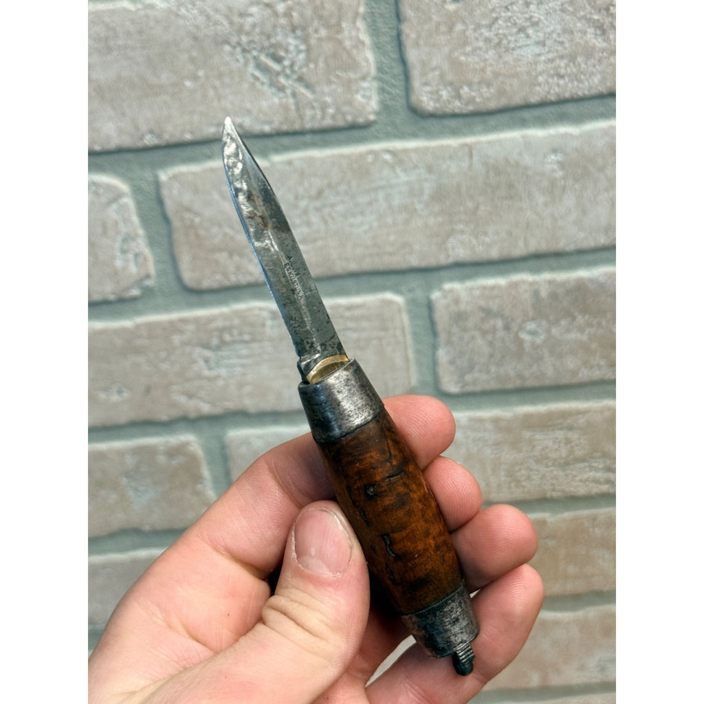 Antique Eskilstuna Sweden Barrel Pocket Knife A.J. Westersson 1889-1905 - Works
