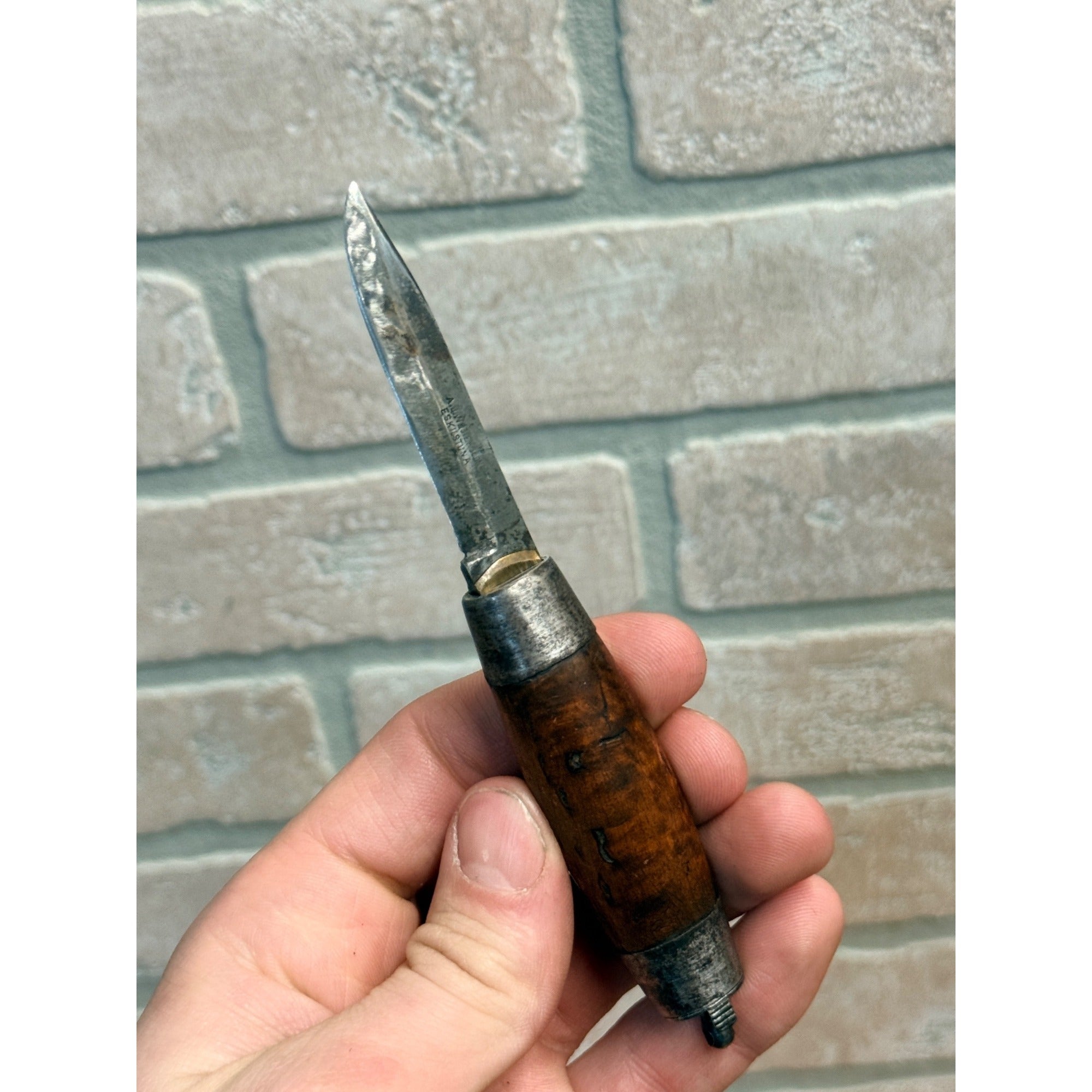 Antique Eskilstuna Sweden Barrel Pocket Knife A.J. Westersson 1889-1905 - Works