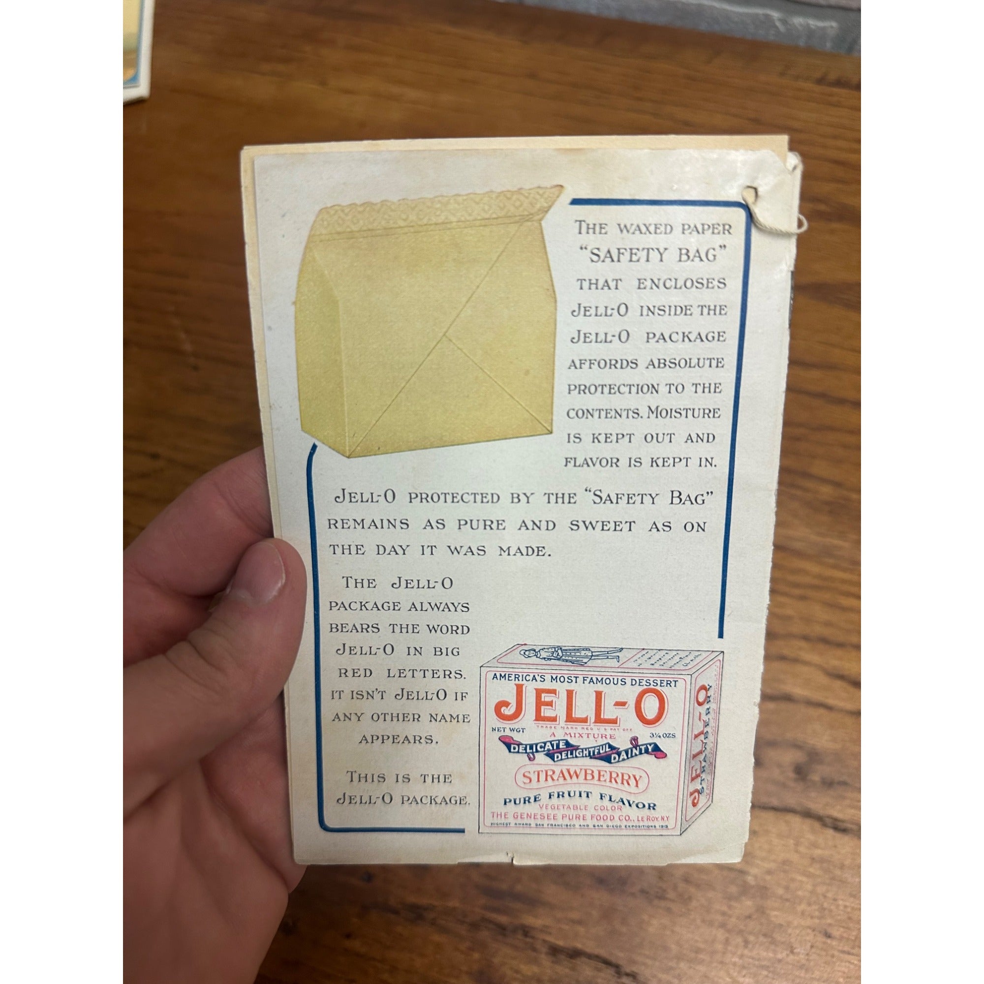 Antique 1920s Jell-O Advertising Dessert Recipe Booklet Phamplet Vintage