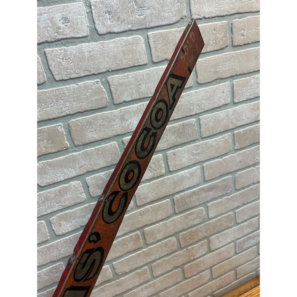 Vintage 1900s Lyons Cocoa Tin Rack Sign Advertiisng General Store Kitchen