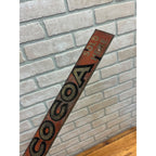 Vintage 1900s Lyons Cocoa Tin Rack Sign Advertiisng General Store Kitchen