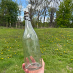 Antique Everett Club Bottling Co Massachusetts Mass 1 Pint 12 Oz Soda Bottle W/ Stopper