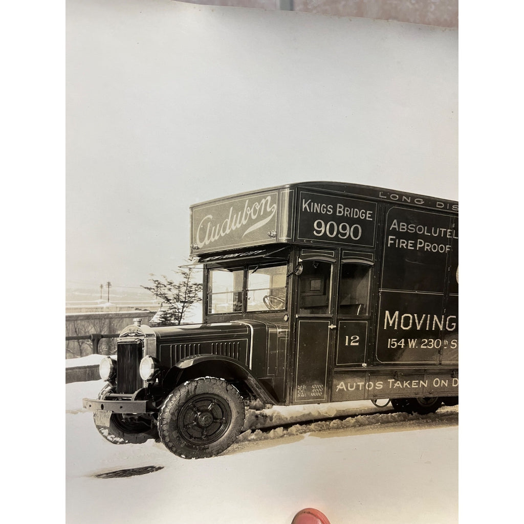 Vintage Original 1920s Mack BC Truck Factory Promo Photograph Audubon Moving NY