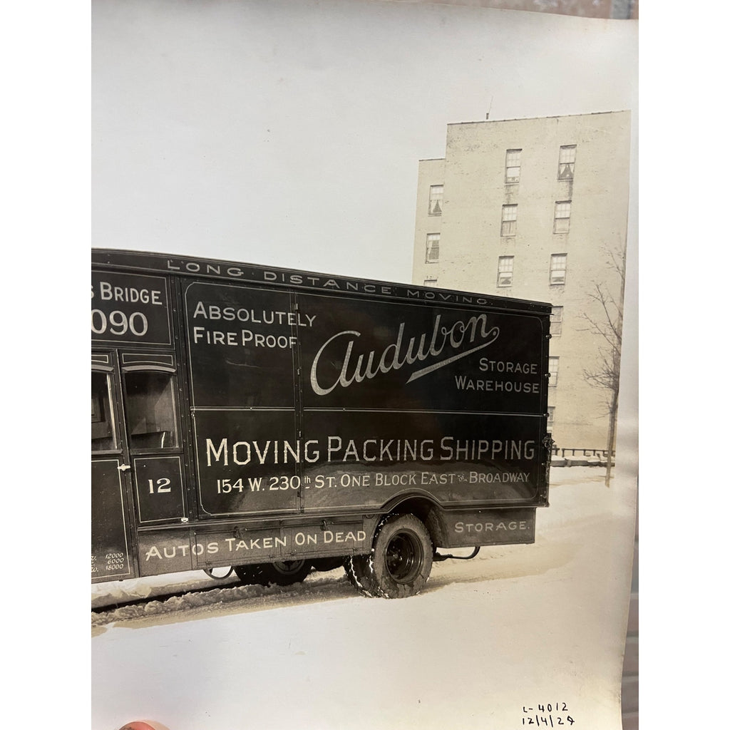Vintage Original 1920s Mack BC Truck Factory Promo Photograph Audubon Moving NY