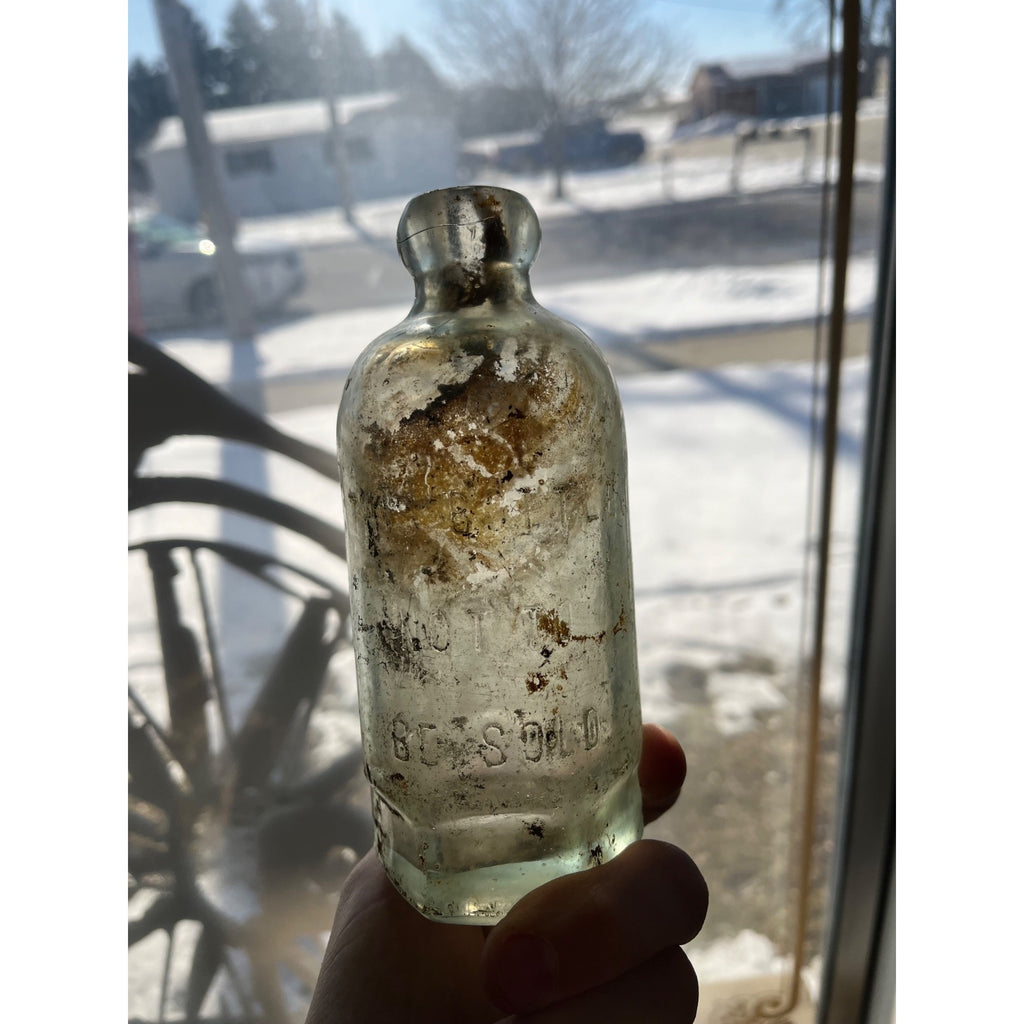 John Graf Milwaukee Wisconsin Blob Top Soda Bottle Hutchinson Hutch WI Wis