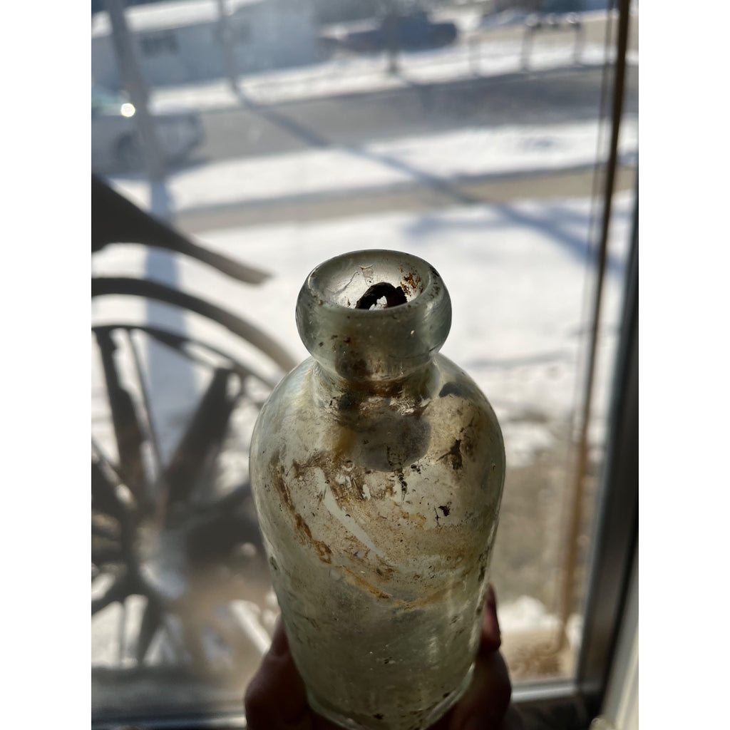 John Graf Milwaukee Wisconsin Blob Top Soda Bottle Hutchinson Hutch WI Wis