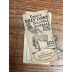 1923 Umpire Billy Evans Simplified Baseball Rule Book