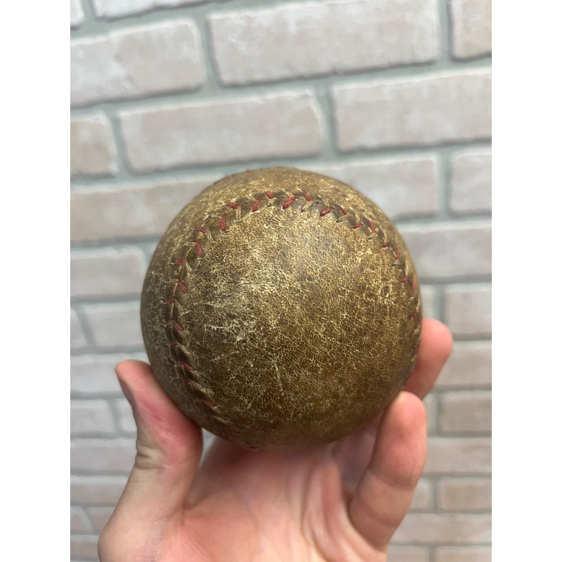 Vintage Early 1900s Soft Playground Baseball Red Stitched