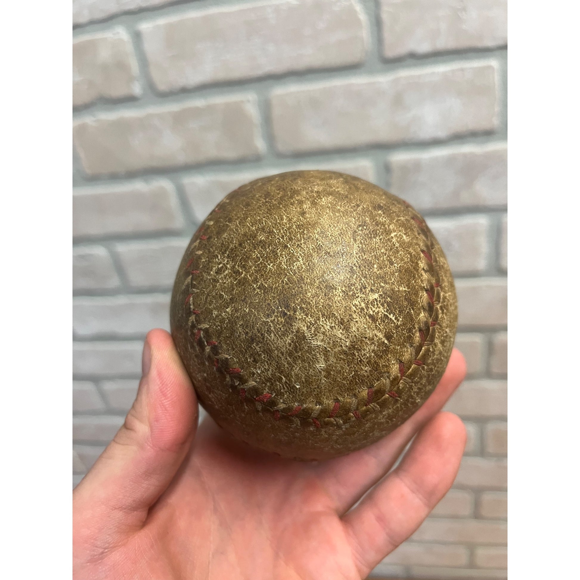 Vintage Early 1900s Soft Playground Baseball Red Stitched