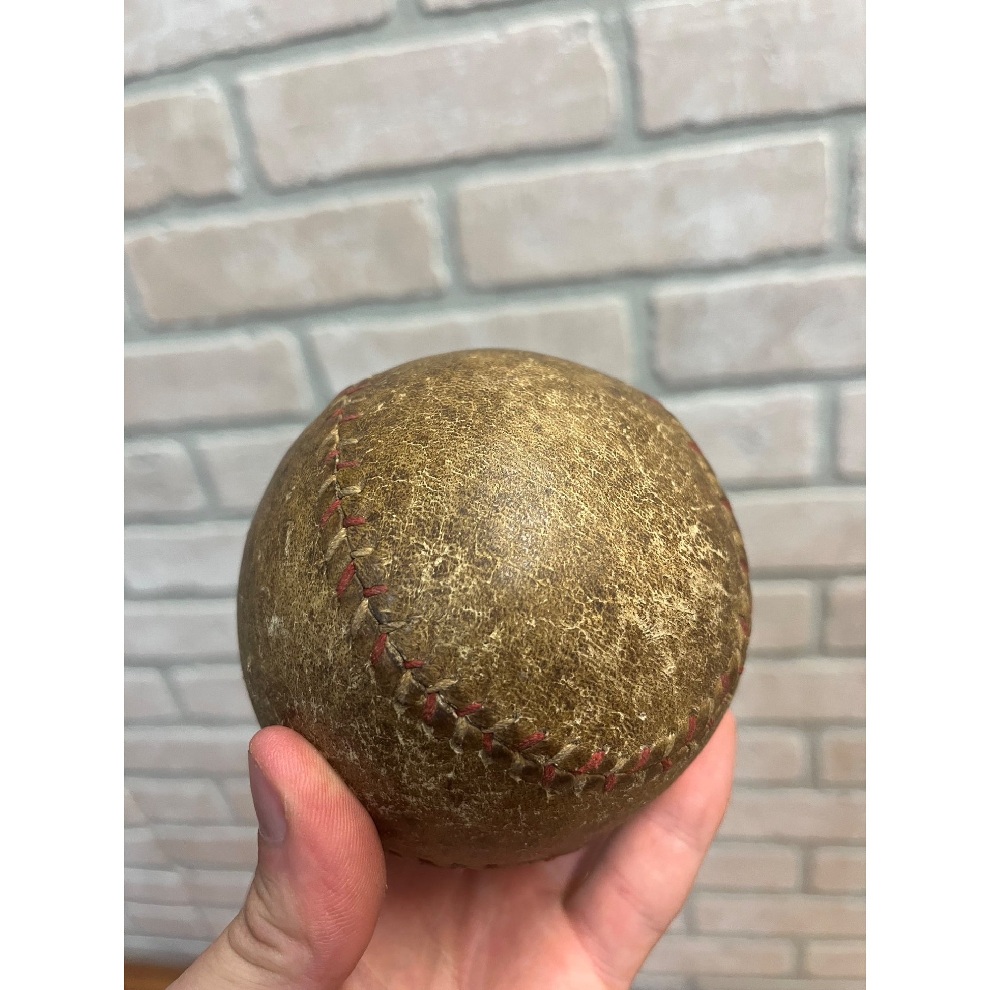 Vintage Early 1900s Soft Playground Baseball Red Stitched