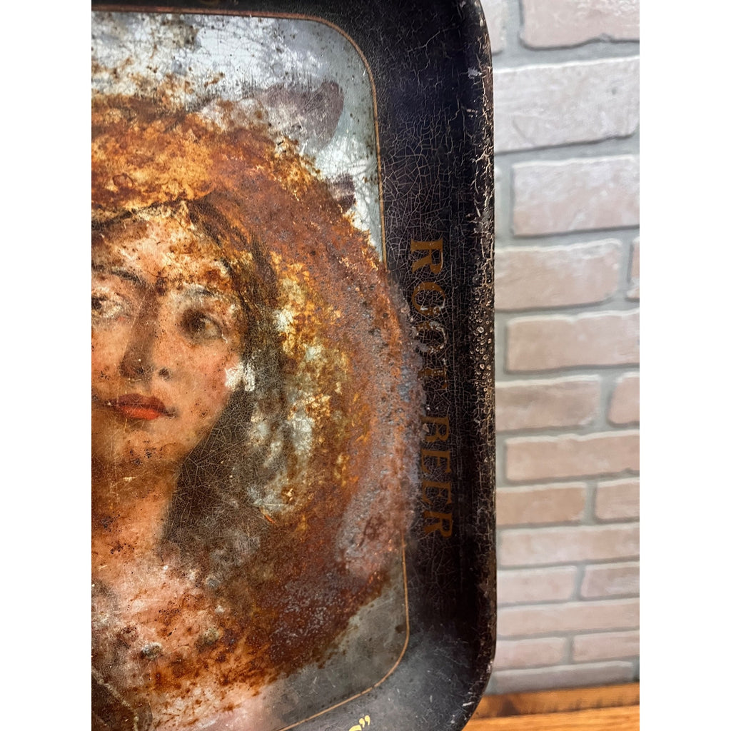 RARE Vintage 1920s John Graf Soda Advertising Tray Root Beer Milwaukee Wis