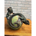 RARE Vintage Jorge Wilmot Style Mexican Art Pottery Stoneware Iguana Vase