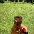 1910s Milwaukee Waukesha Brew Co Beer Bottle Yellow Light Amber Wisconsin Brewery