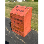 Antique Primitive Early 1900s Superior & Co Coffee General Store Bin Box