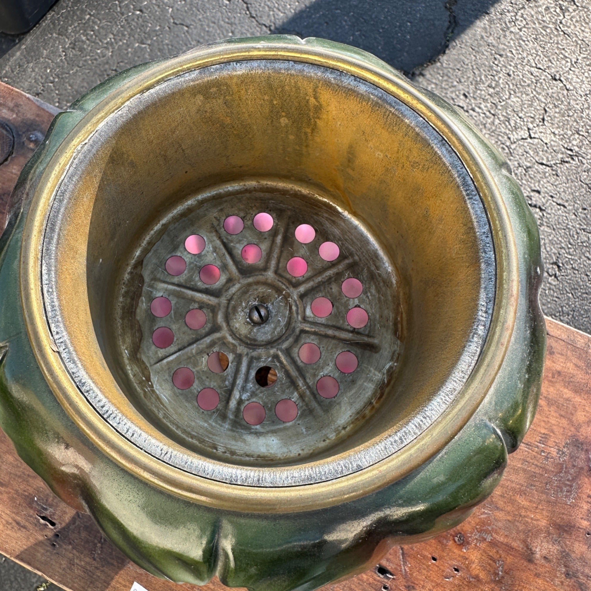 Antique Victorian Puffy Grape Cluster Parlor Table Oil Lamp