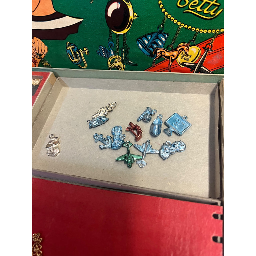 Vintage Children's Charm Craft Kit Jewelry Making Set Walco Bead Co. New York, NY 1952