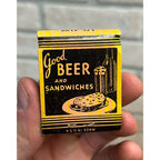 Vintage Pitzer's Tavern Bar - Milwaukee Wisconsin - Advertising FULL Matchbook Blatz