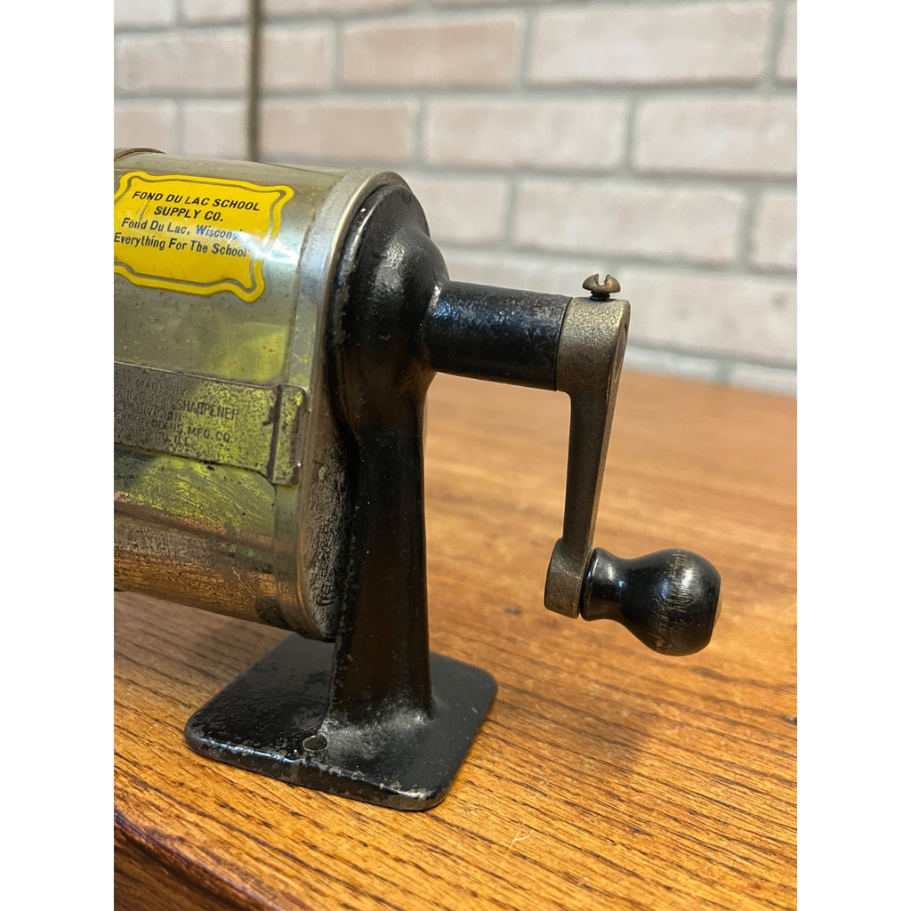 Vintage Automatic Pencil Sharpener Spengler Loomis Mfg Co Chicago Early Metal