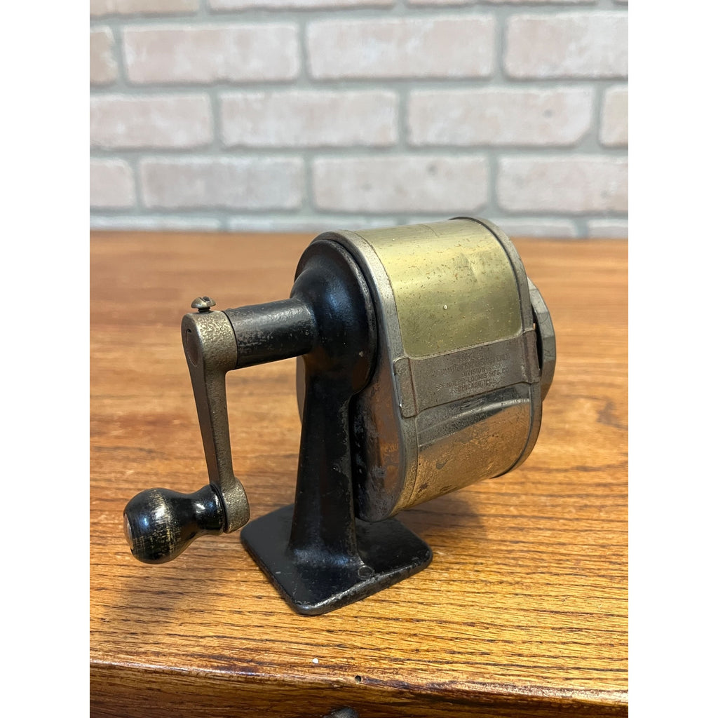 Vintage Automatic Pencil Sharpener Spengler Loomis Mfg Co Chicago Early Metal