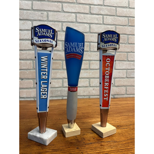 Samuel Adams Boston Lager Beer Seasonal Lot (3) Bar Tap Handles Tappers Winter Lager