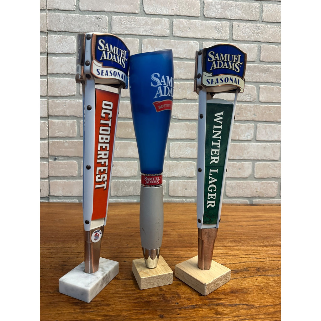 Samuel Adams Boston Lager Beer Seasonal Lot (3) Bar Tap Handles Tappers Winter Lager