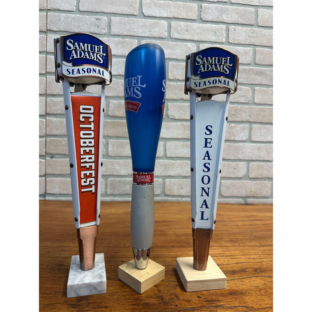 Samuel Adams Boston Lager Beer Seasonal Lot (3) Bar Tap Handles Tappers Winter Lager