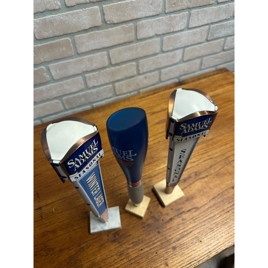 Samuel Adams Boston Lager Beer Seasonal Lot (3) Bar Tap Handles Tappers Winter Lager