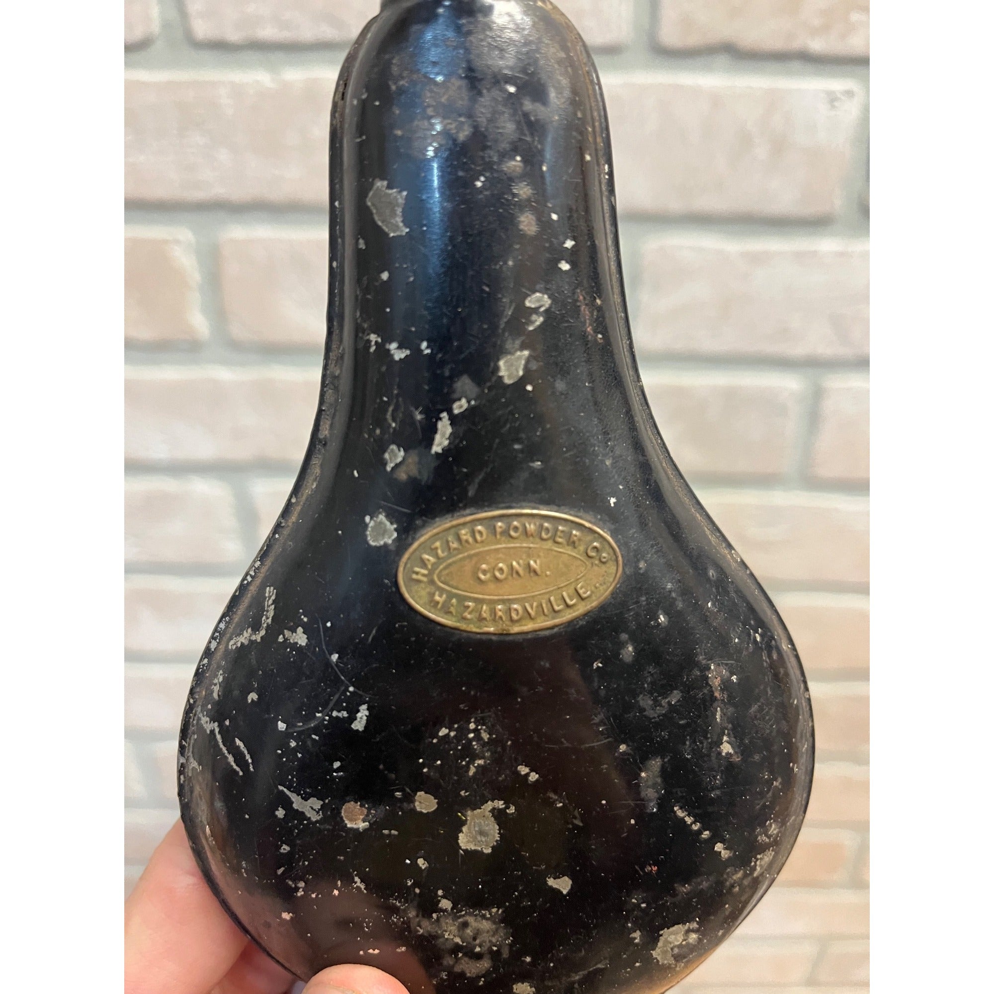 Antique 19th c. Civil War Period Hazard Powder Co Gunpowder Black Powder Flask