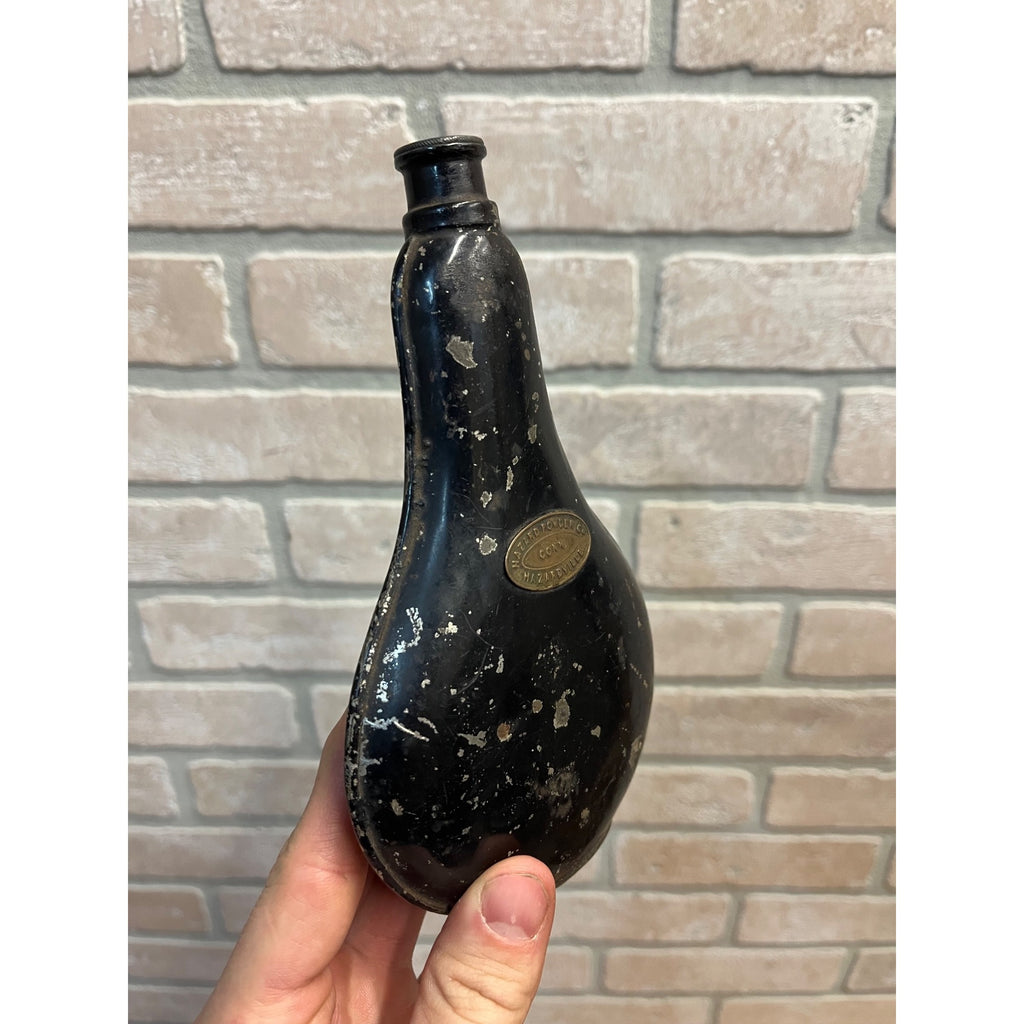 Antique 19th c. Civil War Period Hazard Powder Co Gunpowder Black Powder Flask