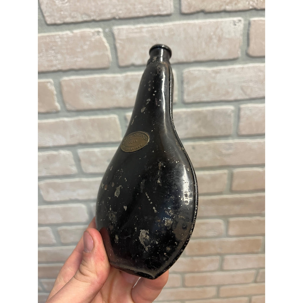 Antique 19th c. Civil War Period Hazard Powder Co Gunpowder Black Powder Flask