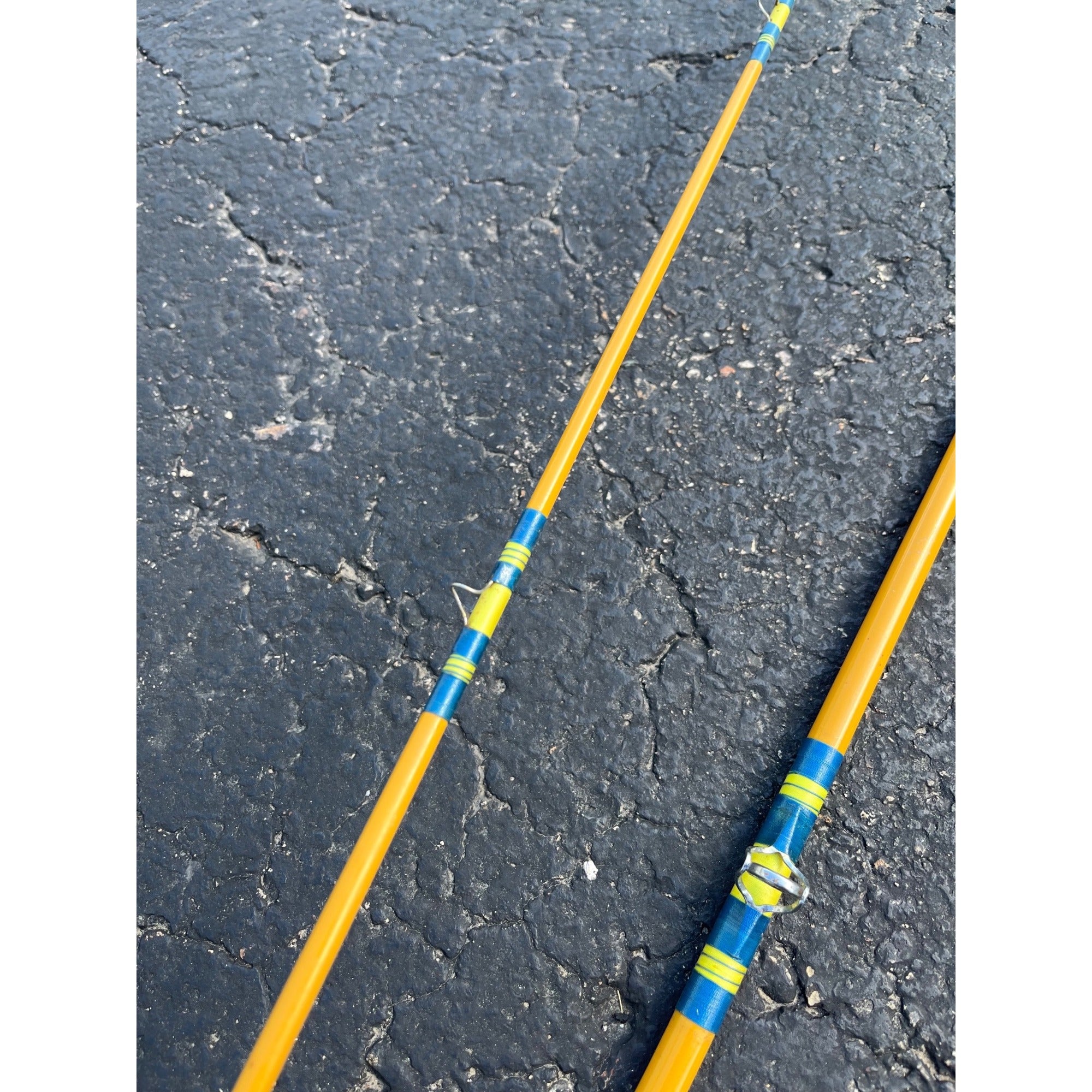 Vintage 1970s Fenwick Yellow Fiberglass Fly Rod Model FL112-9 -- RARE 9ft 4in