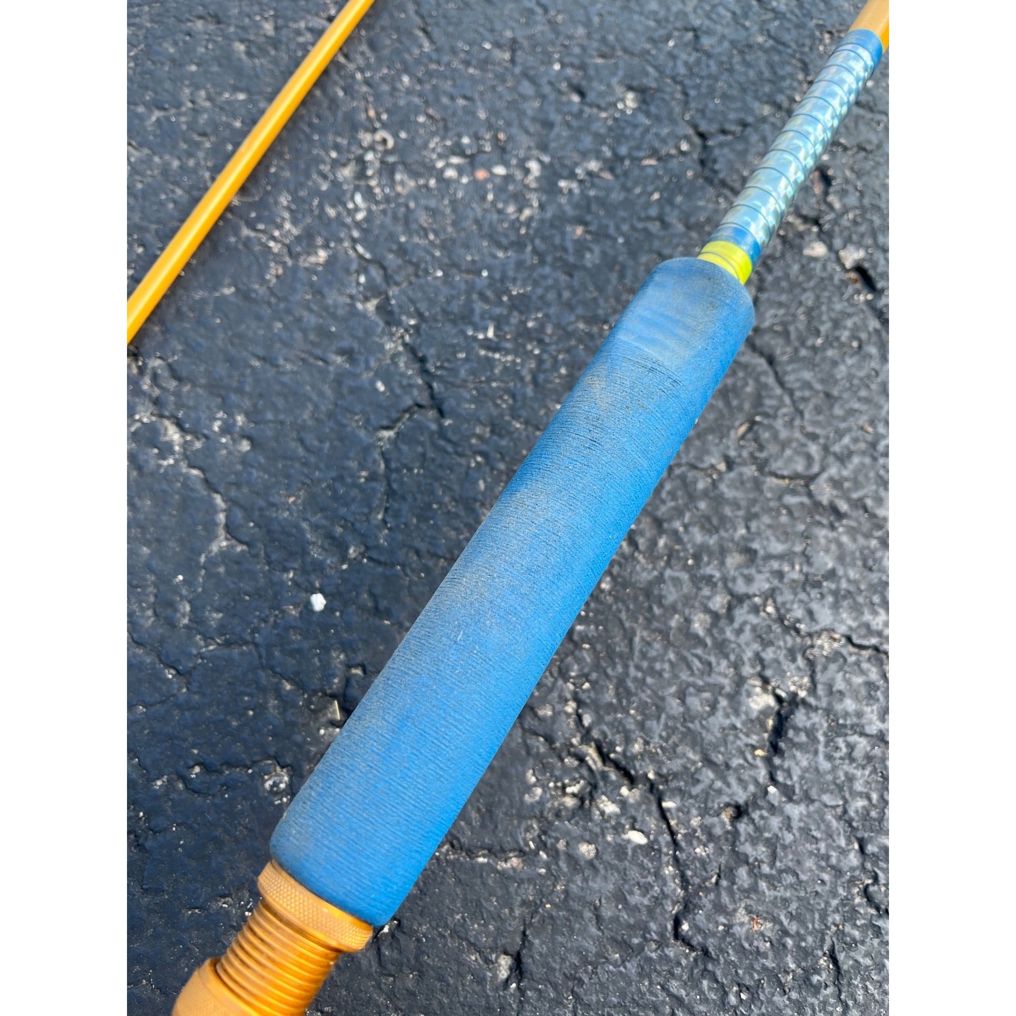 Vintage 1970s Fenwick Yellow Fiberglass Fly Rod Model FL112-9 -- RARE 9ft 4in