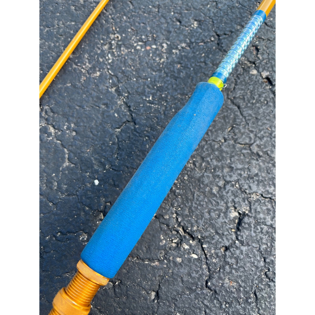 Vintage 1970s Fenwick Yellow Fiberglass Fly Rod Model FL112-9 -- RARE 9ft 4in