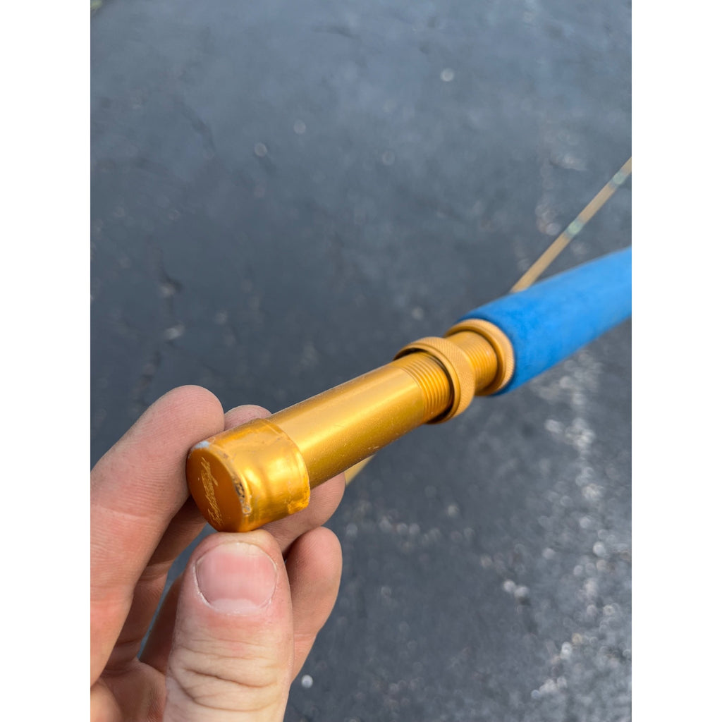 Vintage 1970s Fenwick Yellow Fiberglass Fly Rod Model FL112-9 -- RARE 9ft 4in