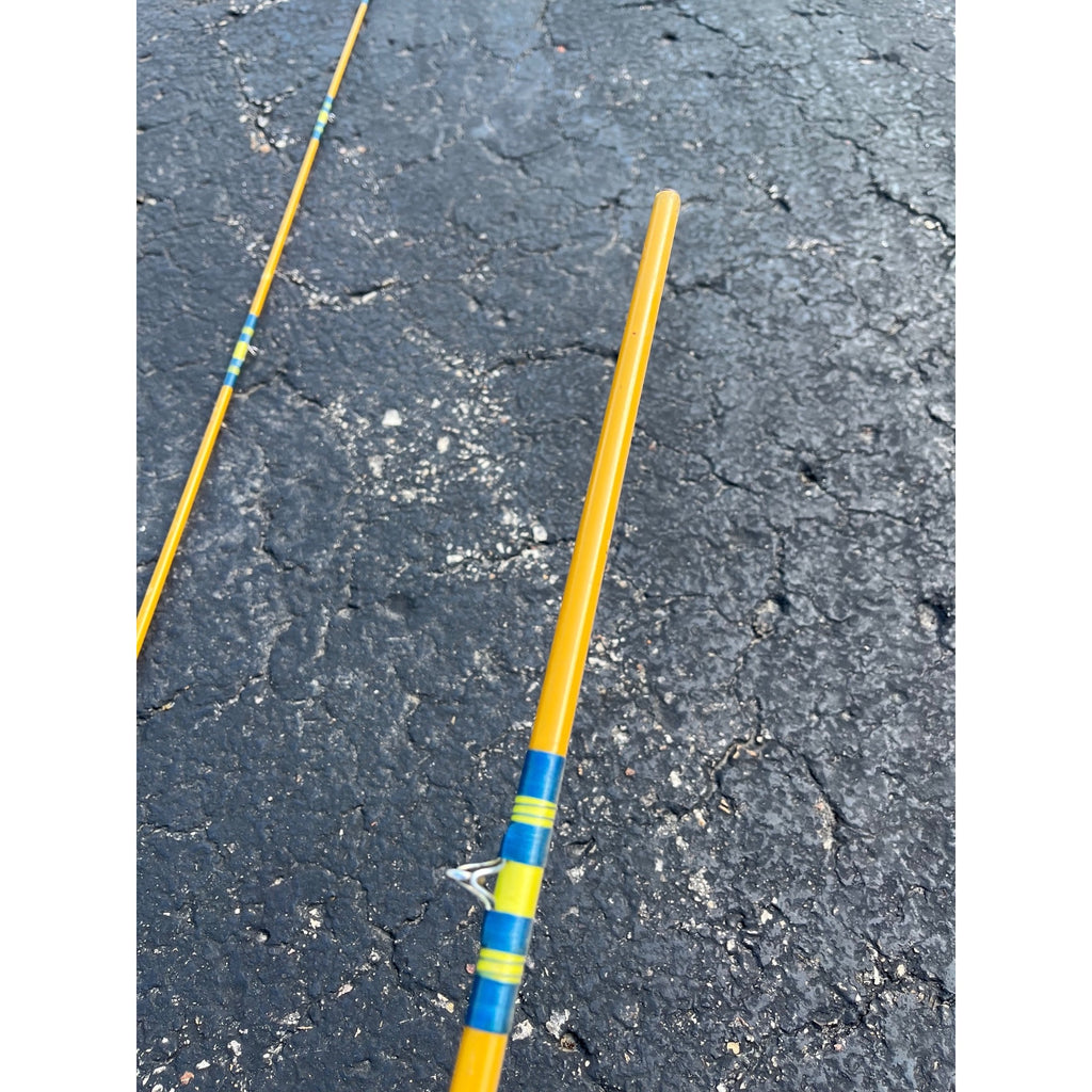 Vintage 1970s Fenwick Yellow Fiberglass Fly Rod Model FL112-9 -- RARE 9ft 4in