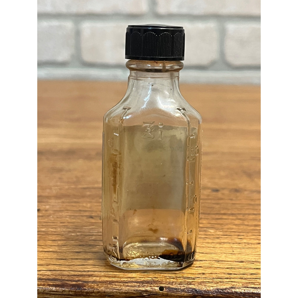 Vintage Original Apothecary Medicine Remedy Bottle w/ Poison Label Duraglas