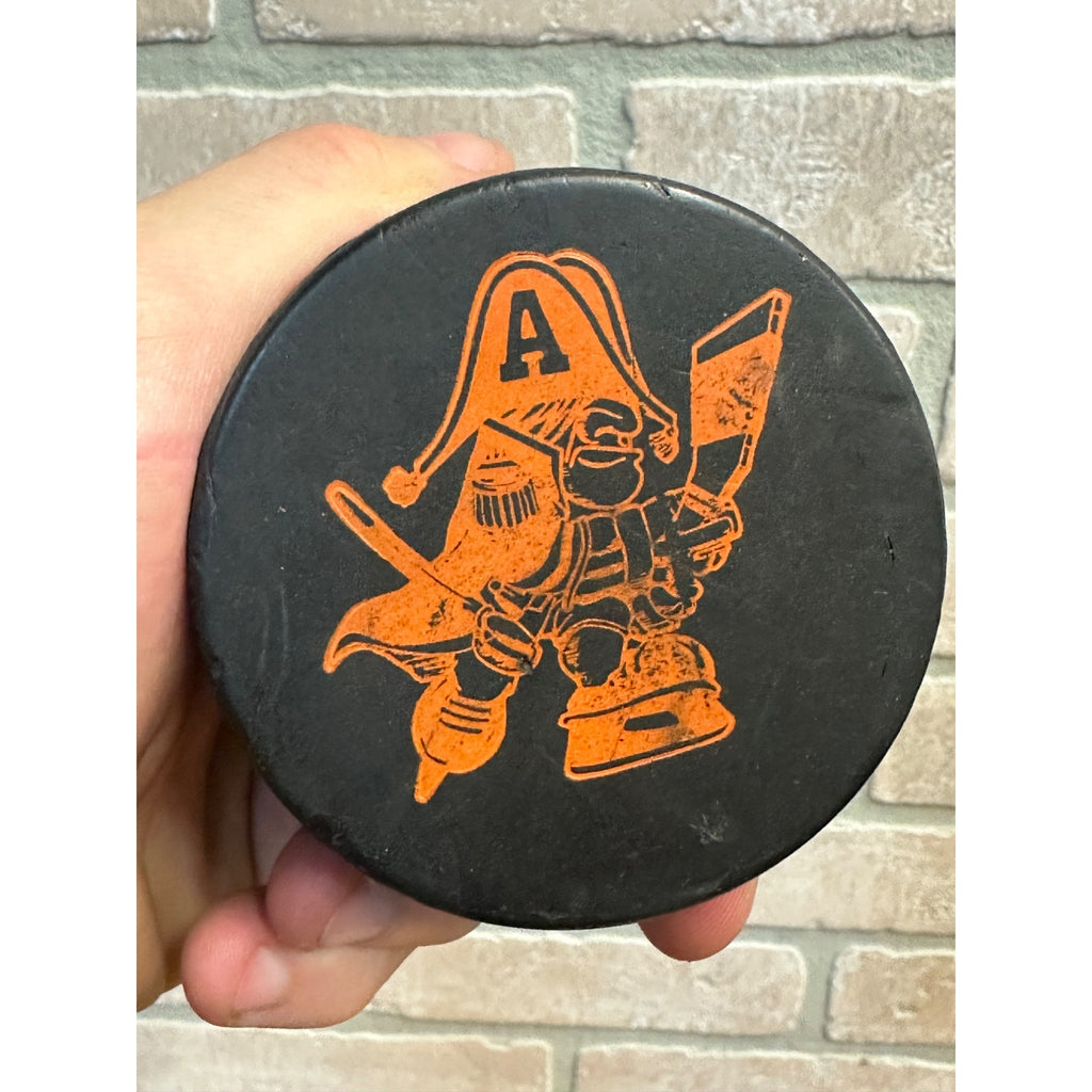 NHL Chicago Blackhawks + AHL Milwaukee Admirals -Promo Vintage Hockey Puck