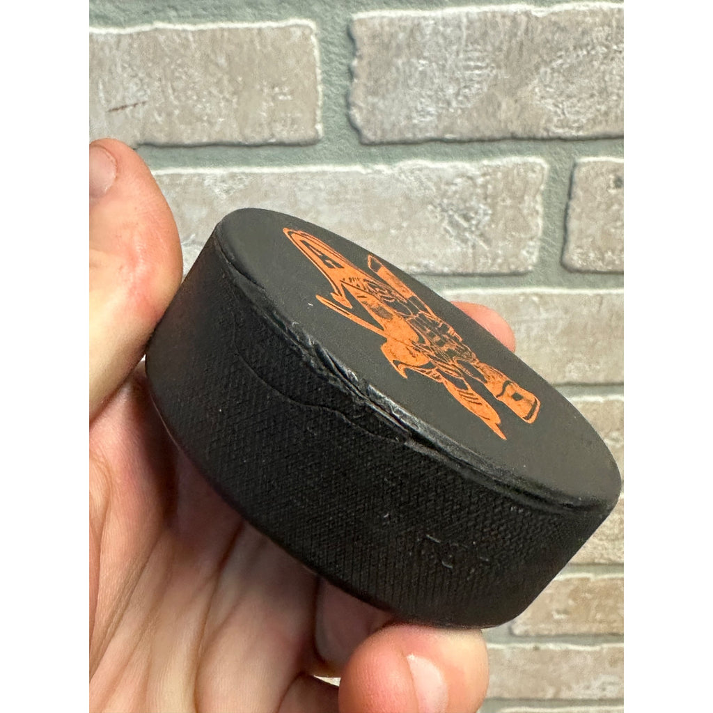 NHL Chicago Blackhawks + AHL Milwaukee Admirals -Promo Vintage Hockey Puck